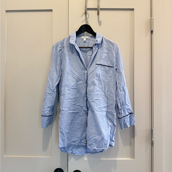JCrew chambray sleep shirt - Picture 1 of 3